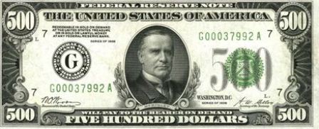 High Denomination Federal Reserve Notes | $500 & $1,000 ...